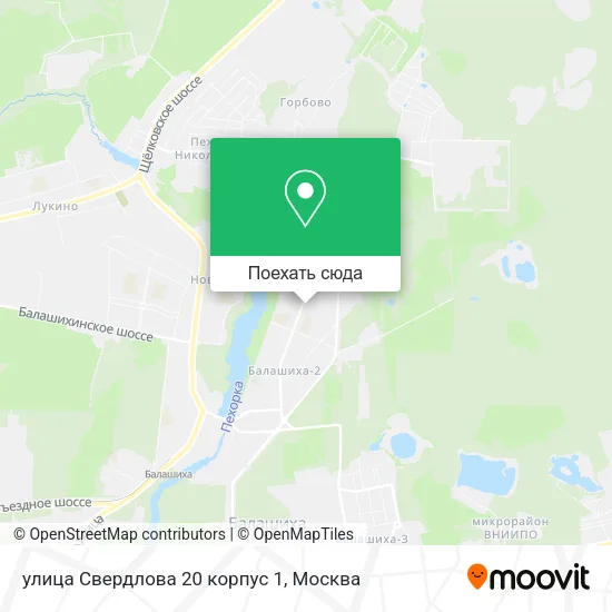 Карта улица Свердлова 20 корпус 1