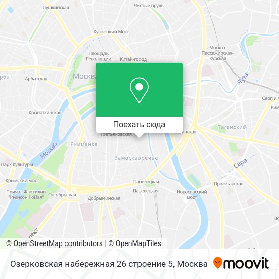 Карта Озерковская набережная 26 строение 5
