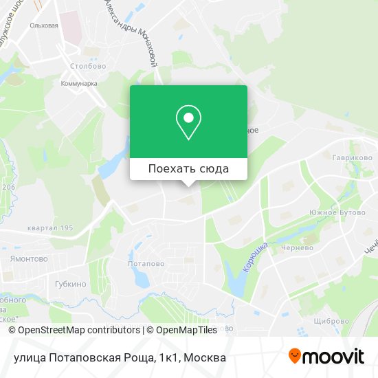 Карта улица Потаповская Роща, 1к1