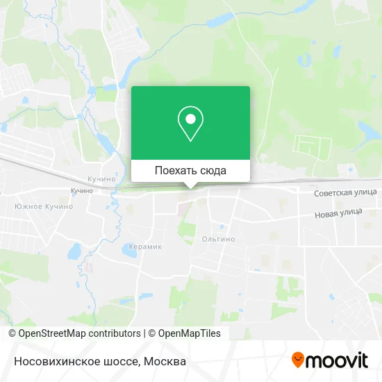 Карта Носовихинское шоссе