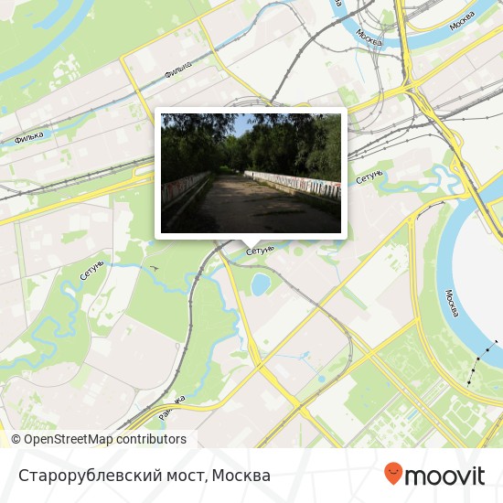 Карта Старорублевский мост