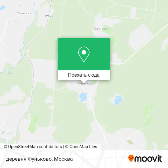 Карта деревня Фуньково