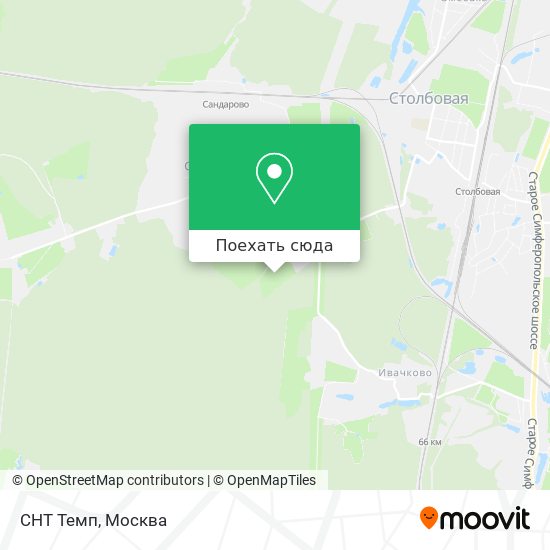 Карта СНТ Темп