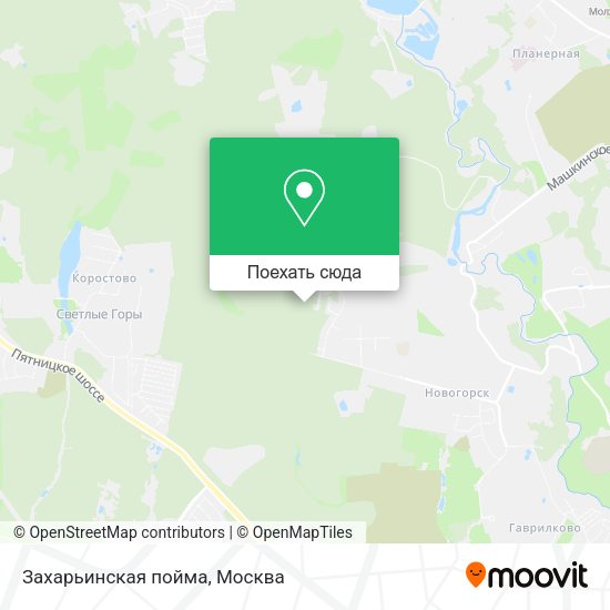 Карта Захарьинская пойма