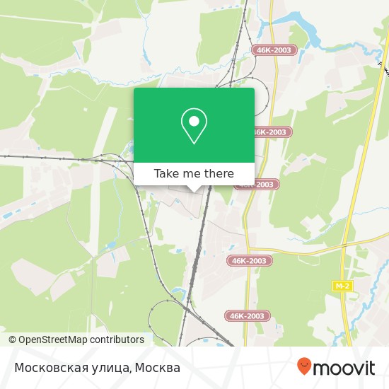 Карта Московская улица