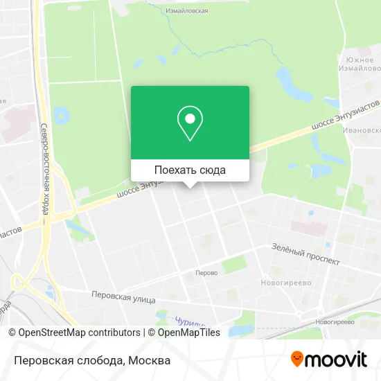 Карта Перовская слобода