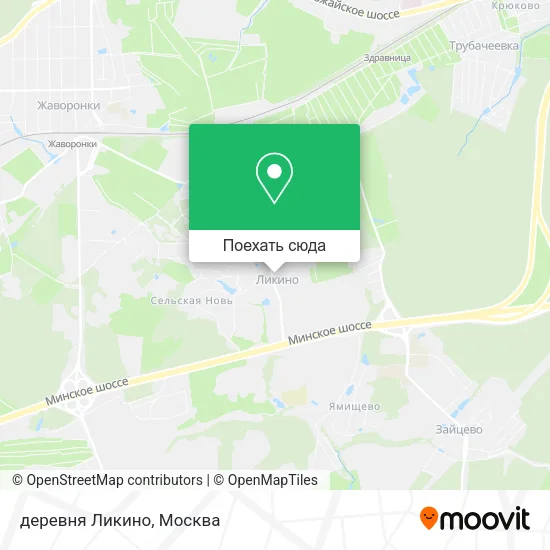 Карта деревня Ликино
