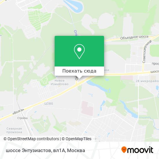 Карта шоссе Энтузиастов, вл1А