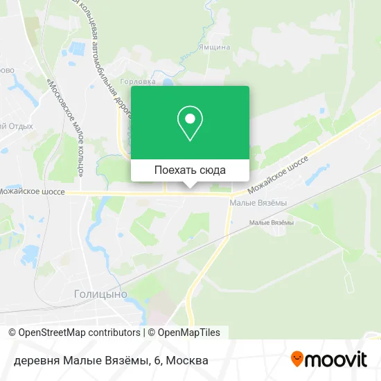 Карта деревня Малые Вязёмы, 6