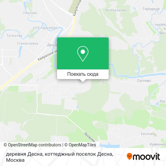Карта деревня Десна, коттеджный поселок Десна