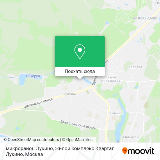Карта микрорайон Лукино, жилой комплекс Квартал Лукино