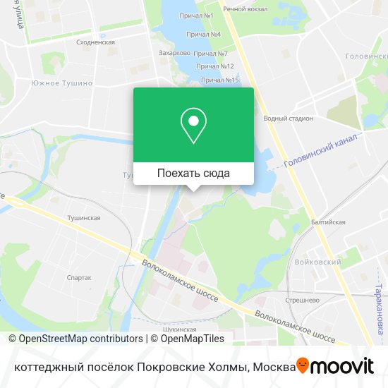 Карта коттеджный посёлок Покровские Холмы