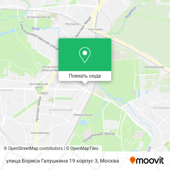 Карта улица Бориса Галушкина 19 корпус 3