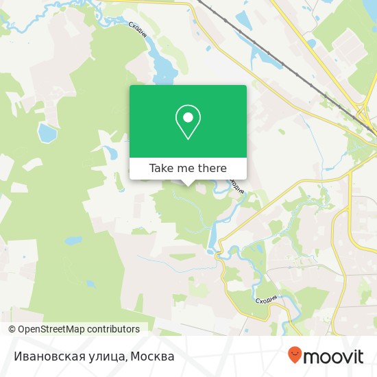 Карта Ивановская улица