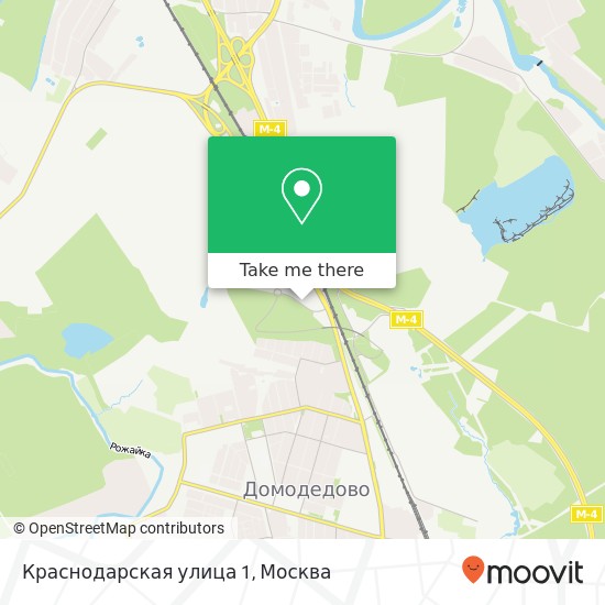 Карта Краснодарская улица 1