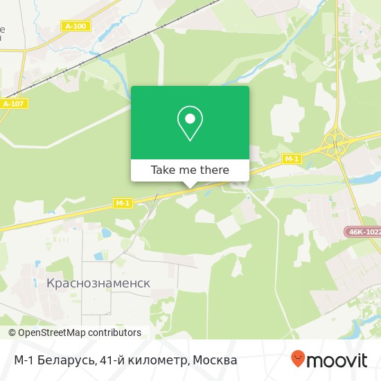 Карта М-1 Беларусь, 41-й километр