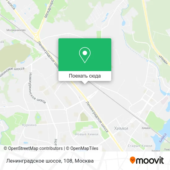 Карта Ленинградское шоссе, 108
