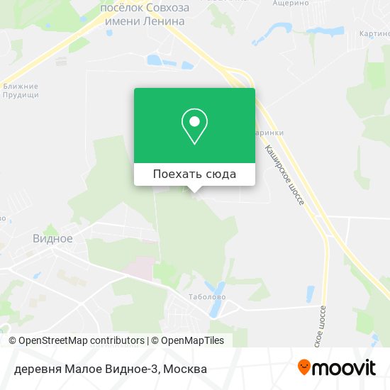 Карта деревня Малое Видное-3