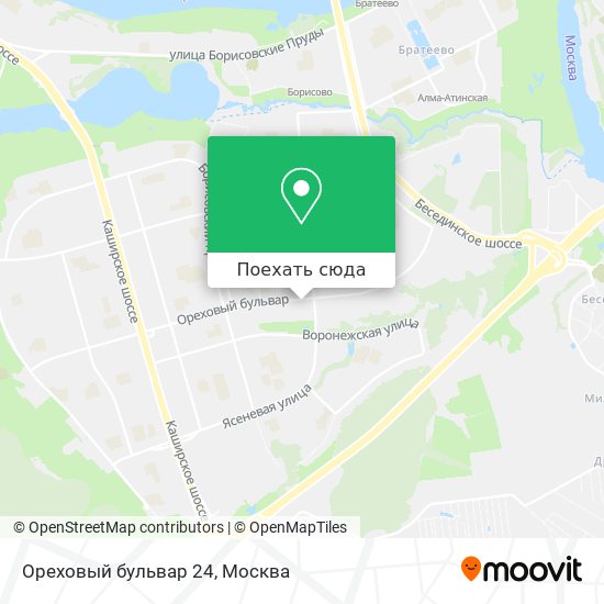 Карта Ореховый бульвар 24