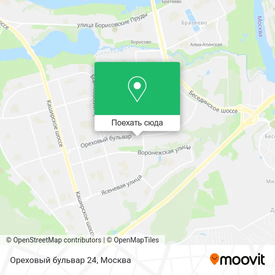 Карта Ореховый бульвар 24
