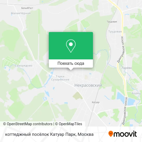 Карта коттеджный посёлок Катуар Парк