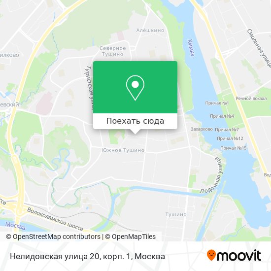 Карта Нелидовская улица 20, корп. 1