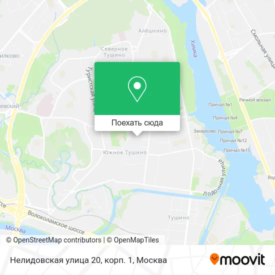 Карта Нелидовская улица 20, корп. 1