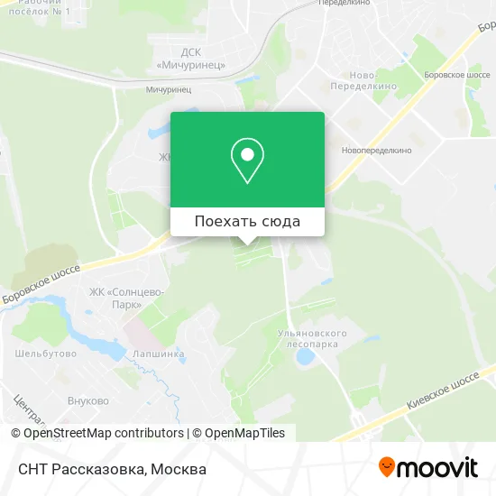 Карта СНТ Рассказовка