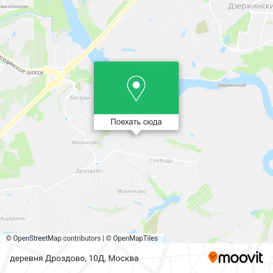 Карта деревня Дроздово, 10Д