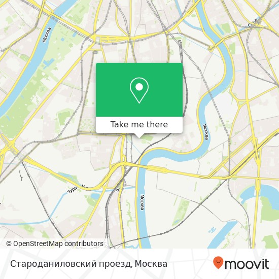 Карта Староданиловский проезд