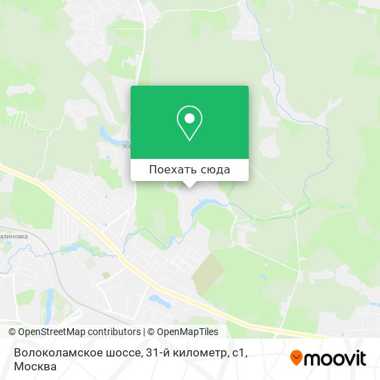 Карта Волоколамское шоссе, 31-й километр, с1