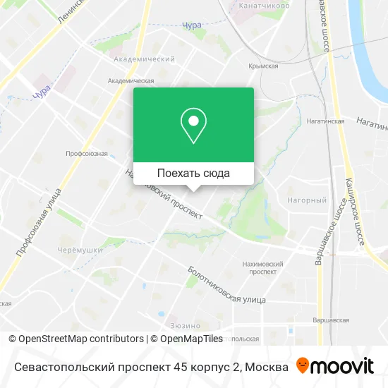 Карта Севастопольский проспект 45 корпус 2