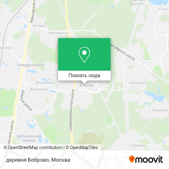 Карта деревня Боброво