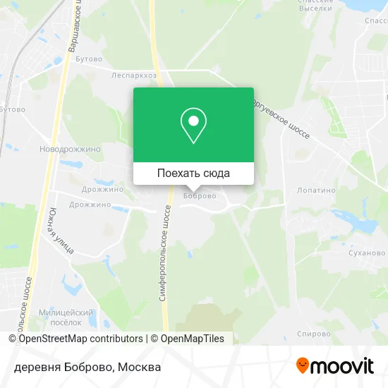 Карта деревня Боброво