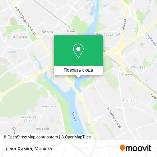 Карта река Химка
