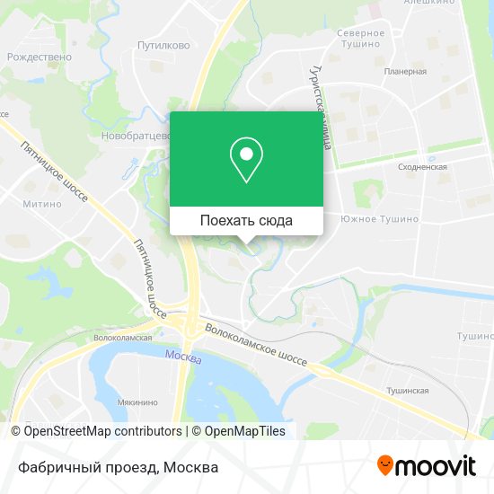 Карта Фабричный проезд