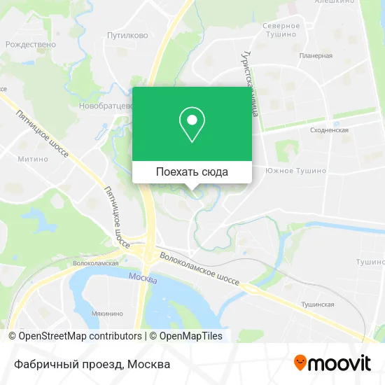 Карта Фабричный проезд