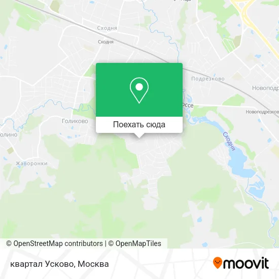 Карта квартал Усково
