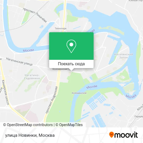 Карта улица Новинки