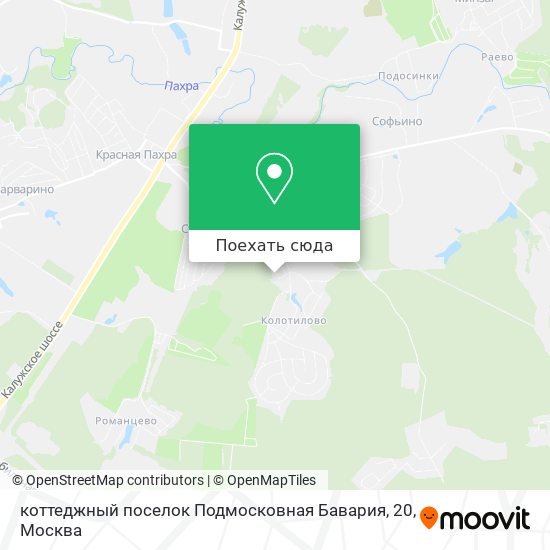 Карта коттеджный поселок Подмосковная Бавария, 20