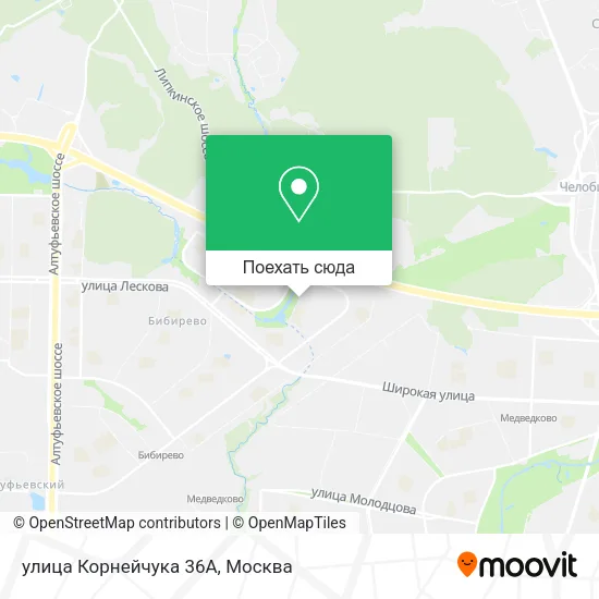 Карта улица Корнейчука 36А