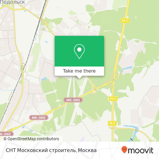 Карта СНТ Московский строитель