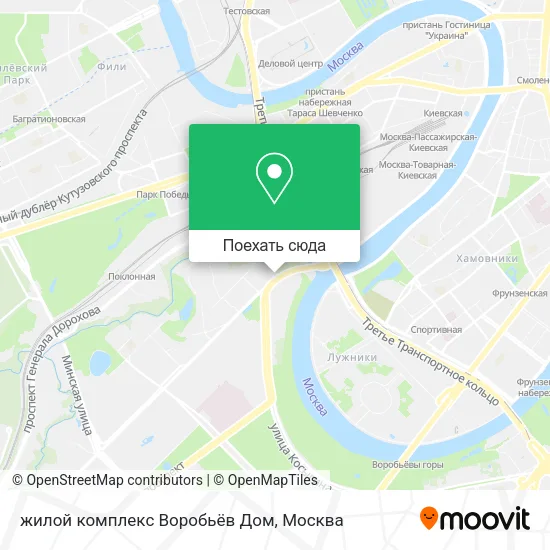 Карта жилой комплекс Воробьёв Дом