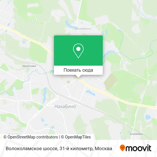 Карта Волоколамское шоссе, 31-й километр