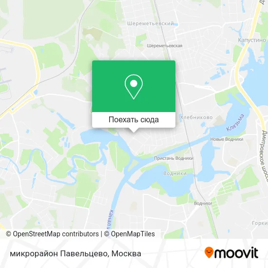 Карта микрорайон Павельцево