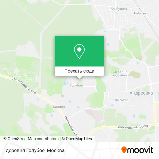 Карта деревня Голубое
