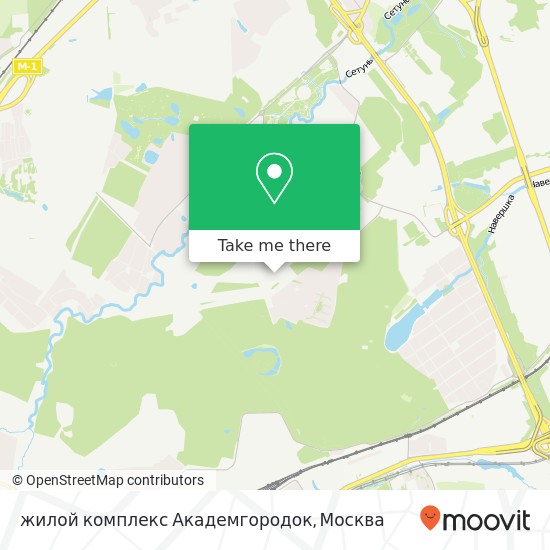 Карта жилой комплекс Академгородок