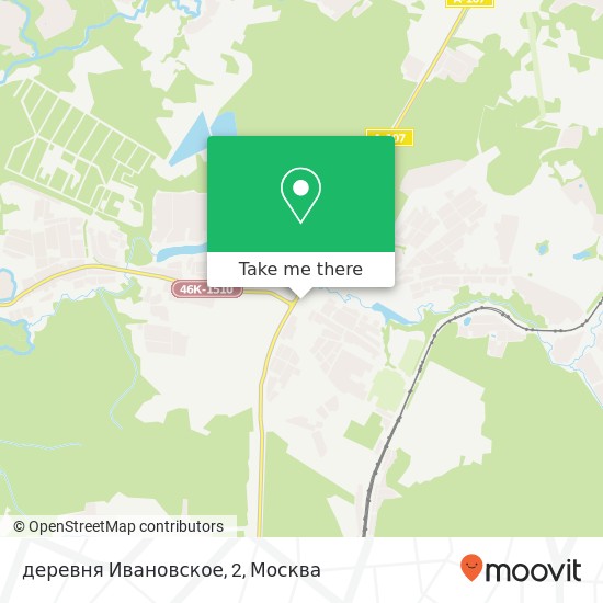 Карта деревня Ивановское, 2