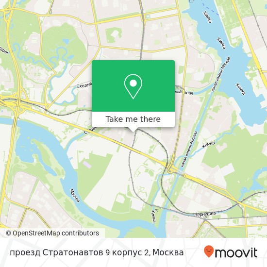 Карта проезд Стратонавтов 9 корпус 2