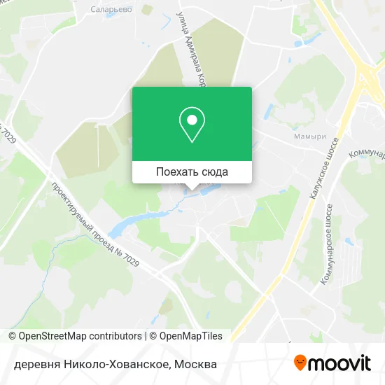 Карта деревня Николо-Хованское